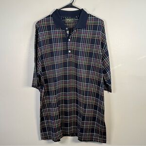 Bobby Jones Goldt Shirt‎ - Black and Multicolor Polo Large